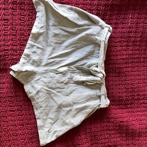 Abercrombie & Fitch Green Paperbag Shorts